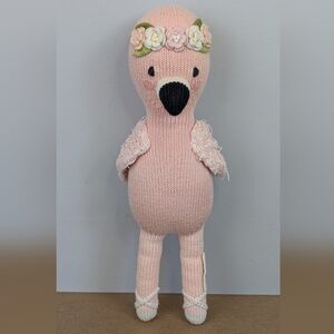 Cuddle + Kind | Penelope the Pink Flamingo Knit Plush Doll 15"